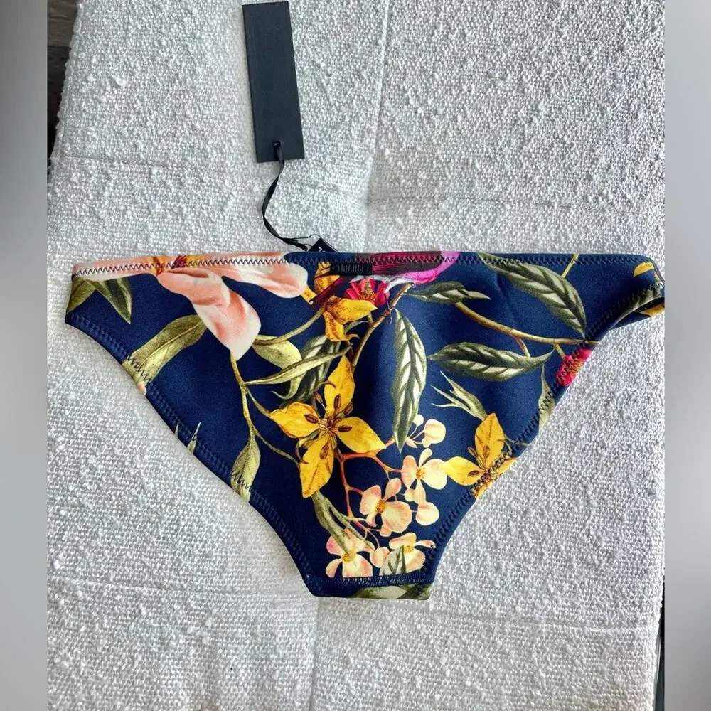 Triangl Swimwear Floral Bikini Bottom Size Small NWT